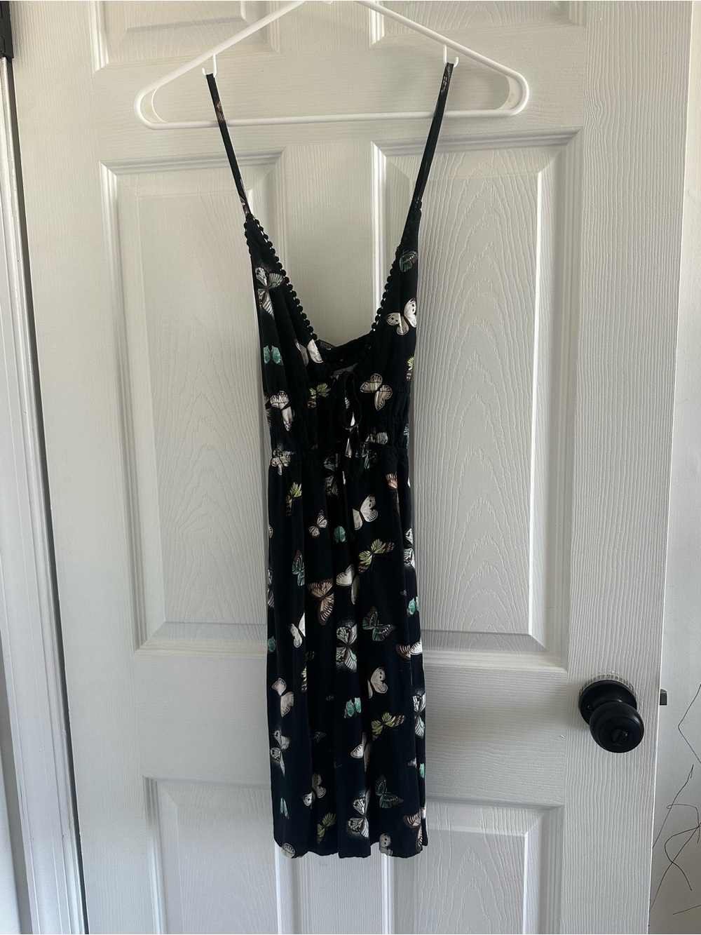 Target Wild Fable sleeveless black mini dress with a butterfly print Small - Picture 5 of 7
